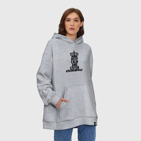 Худи SuperOversize хлопок с принтом Keep calm and listen OOMPH! в городе Новоалтайск, 70% хлопок, 30% полиэстер, мягкий начес внутри | карман-кенгуру, эластичная резинка на манжетах и по нижней кромке, двухслойный капюшон
 | electronic body musi | neue deutsche | oomph | андреас крэп | антитезис | деро гои | крэп | оомпх | оомрн | роберт флюкс | синтез | тезис | флюкс