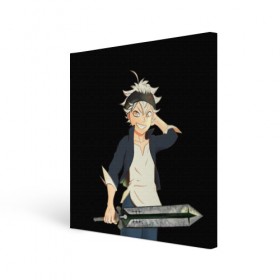 Холст квадратный с принтом Black Clover в городе Новоалтайск, 100% ПВХ |  | Тематика изображения на принте: black clover | manga | аниме | астер | магия | манга | черный клевер