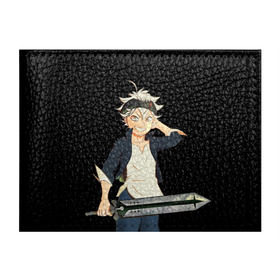 Обложка для студенческого билета с принтом Black Clover в городе Новоалтайск, натуральная кожа | Размер: 11*8 см; Печать на всей внешней стороне | Тематика изображения на принте: black clover | manga | аниме | астер | магия | манга | черный клевер