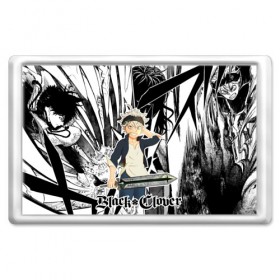 Магнит 45*70 с принтом Black Clover в городе Новоалтайск, Пластик | Размер: 78*52 мм; Размер печати: 70*45 | Тематика изображения на принте: black clover | manga | аниме | астер | магия | манга | черный клевер