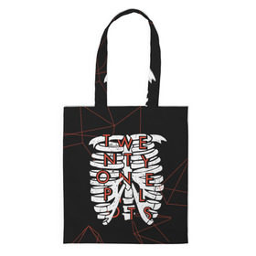 Сумка 3D повседневная с принтом Twenty One Pilots Bones в городе Новоалтайск, 100% полиэстер | Плотность: 200 г/м2; Размер: 34×35 см; Высота лямок: 30 см | rock | t.o.p. | top | twenty one pilots | рок