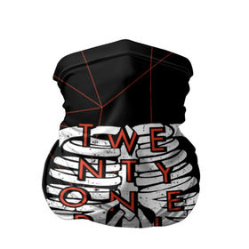 Бандана-труба 3D с принтом Twenty One Pilots Bones в городе Новоалтайск, 100% полиэстер, ткань с особыми свойствами — Activecool | плотность 150‒180 г/м2; хорошо тянется, но сохраняет форму | rock | t.o.p. | top | twenty one pilots | рок