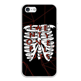 Чехол для iPhone 5/5S матовый с принтом Twenty One Pilots Bones в городе Новоалтайск, Силикон | Область печати: задняя сторона чехла, без боковых панелей | rock | t.o.p. | top | twenty one pilots | рок