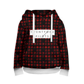 Детская толстовка 3D с принтом Twenty One Pilots Red в городе Новоалтайск, 100% полиэстер | двухслойный капюшон со шнурком для регулировки, мягкие манжеты на рукавах и по низу толстовки, спереди карман-кенгуру с мягким внутренним слоем | Тематика изображения на принте: rock | t.o.p. | top | twenty one pilots | рок