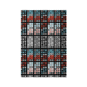 Обложка для паспорта матовая кожа с принтом Twenty One Pilots Pattern в городе Новоалтайск, натуральная матовая кожа | размер 19,3 х 13,7 см; прозрачные пластиковые крепления | rock | t.o.p. | top | twenty one pilots | рок
