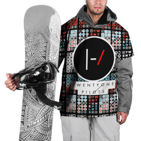 Накидка на куртку 3D с принтом Twenty One Pilots в городе Новоалтайск, 100% полиэстер |  | 21 pilots | rock | twenty one pilots | группа | дуэт | звезды | известные | креативные | линии | логотип | модные | надписи | название | полосы.красный | рок | рок группа | текстура | эмблема | яркие