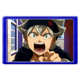 Магнит 45*70 с принтом Black Clover в городе Новоалтайск, Пластик | Размер: 78*52 мм; Размер печати: 70*45 | Тематика изображения на принте: black clover | manga | аниме | астер | магия | манга | черный клевер