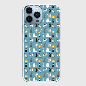 Чехол для iPhone 13 Pro Max с принтом Cats в городе Новоалтайск,  |  | Тематика изображения на принте: киса домашние животные | кот | котик | котики | коты | кошка | кошки