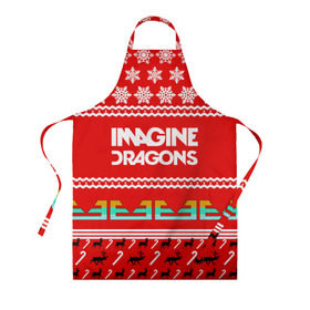 Фартук 3D с принтом Праздничный Imagine Dragons в городе Новоалтайск, 100% полиэстер | общий размер — 65 х 85 см, ширина нагрудника — 26 см, горловина — 53 см, длина завязок — 54 см, общий обхват в поясе — 173 см. Принт на завязках и на горловине наносится с двух сторон, на основной части фартука — только с внешней стороны | dragons | imagine | альтернативный | американская | арена | бэн макки | группа | драгонс | дэн | дэн рейнольдс | знак | имеджин | инди | индирок | красный | надпись | новогодний | новый год | поп | праздник