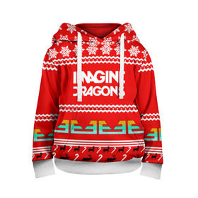 Детская толстовка 3D с принтом Праздничный Imagine Dragons в городе Новоалтайск, 100% полиэстер | двухслойный капюшон со шнурком для регулировки, мягкие манжеты на рукавах и по низу толстовки, спереди карман-кенгуру с мягким внутренним слоем | Тематика изображения на принте: dragons | imagine | альтернативный | американская | арена | бэн макки | группа | драгонс | дэн | дэн рейнольдс | знак | имеджин | инди | индирок | красный | надпись | новогодний | новый год | поп | праздник