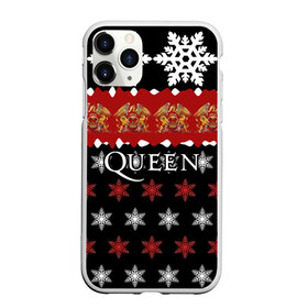 Чехол для iPhone 11 Pro матовый с принтом Праздничный Queen в городе Новоалтайск, Силикон |  | Тематика изображения на принте: paul rodg | queen | quen | брайан мэй | глэм | группа | джон дикон | знак | квин | королева | красный | куин | меркури | меркьюри | мэркури | надпись | новогодний | новый год | поп | праздник | роджер тейлор