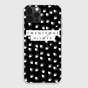 Чехол для iPhone 12 Pro Max с принтом Twenty One Pilots Birds White в городе Новоалтайск, Силикон |  | rock | t.o.p. | top | twenty one pilots | рок