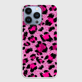 Чехол для iPhone 13 Pro с принтом Розовый леопард в городе Новоалтайск,  |  | Тематика изображения на принте: гепард | леопард