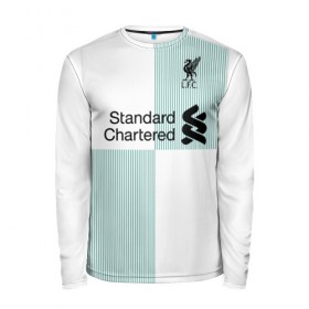 Мужской лонгслив 3D с принтом Liverpool alternative 17-18 в городе Новоалтайск, 100% полиэстер | длинные рукава, круглый вырез горловины, полуприлегающий силуэт | Тематика изображения на принте: 