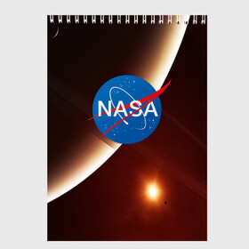 Скетчбук с принтом NASA SPACE в городе Новоалтайск, 100% бумага
 | 48 листов, плотность листов — 100 г/м2, плотность картонной обложки — 250 г/м2. Листы скреплены сверху удобной пружинной спиралью | galaxy | nasa | space | астрономия | известные | космос | наса | планеты | сатурн