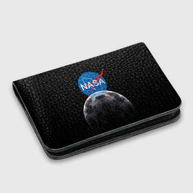 Картхолдер с принтом с принтом NASA MOON в городе Новоалтайск, натуральная матовая кожа | размер 7,3 х 10 см; кардхолдер имеет 4 кармана для карт; | galaxy | moon | nasa | space | астрономия | известные | космос | луна | наса | планет