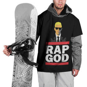 Накидка на куртку 3D с принтом Rap God Eminem в городе Новоалтайск, 100% полиэстер |  | actor | american rapper | composer | eminem | music | rap | rap god | record producer |   | актёр | американский | композитор | музыка | музыкальный продюсер | рэп | рэпер