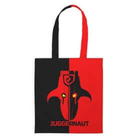 Сумка 3D повседневная с принтом Juggernaut в городе Новоалтайск, 100% полиэстер | Плотность: 200 г/м2; Размер: 34×35 см; Высота лямок: 30 см | jaggernaut | jugernaut | герой | джаггернаут | джагернаут | дота