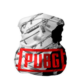 Бандана-труба 3D с принтом PUBG WEAPONS в городе Новоалтайск, 100% полиэстер, ткань с особыми свойствами — Activecool | плотность 150‒180 г/м2; хорошо тянется, но сохраняет форму | Тематика изображения на принте: playerunknowns battlegrounds | pubg