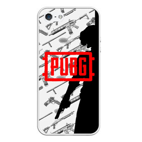 Чехол для iPhone 5/5S матовый с принтом PUBG WEAPONS в городе Новоалтайск, Силикон | Область печати: задняя сторона чехла, без боковых панелей | playerunknowns battlegrounds | pubg