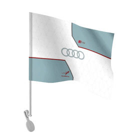 Флаг для автомобиля с принтом AUDI RS в городе Новоалтайск, 100% полиэстер | Размер: 30*21 см | audi | car | race | авто | автомобиль | ауди | гонки | марка | машина