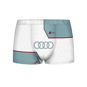 Мужские трусы 3D с принтом AUDI RS в городе Новоалтайск, 50% хлопок, 50% полиэстер | классическая посадка, на поясе мягкая тканевая резинка | audi | car | race | авто | автомобиль | ауди | гонки | марка | машина
