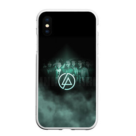 Чехол для iPhone XS Max матовый с принтом Группа Linkin Park в городе Новоалтайск, Силикон | Область печати: задняя сторона чехла, без боковых панелей | Тематика изображения на принте: chester bennington | linkin park | беннингтон честер | линкин парк | майк