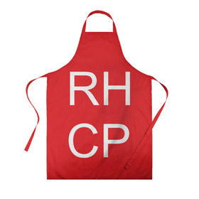 Фартук 3D с принтом RHCP в городе Новоалтайск, 100% полиэстер | общий размер — 65 х 85 см, ширина нагрудника — 26 см, горловина — 53 см, длина завязок — 54 см, общий обхват в поясе — 173 см. Принт на завязках и на горловине наносится с двух сторон, на основной части фартука — только с внешней стороны | frusciante | red hot chilli peppers | rock | кидис | перцы | рэд хот | фли | фрушчанте | чилли пэпперс | энтони киддис