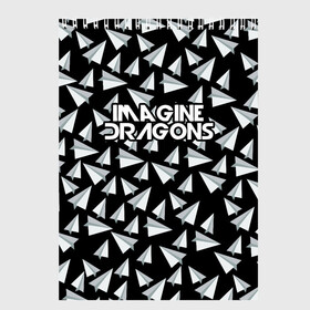 Скетчбук с принтом IMAGINE DRAGONS в городе Новоалтайск, 100% бумага
 | 48 листов, плотность листов — 100 г/м2, плотность картонной обложки — 250 г/м2. Листы скреплены сверху удобной пружинной спиралью | imagine dragons | бумажный самолетик | драгонс | самолетик