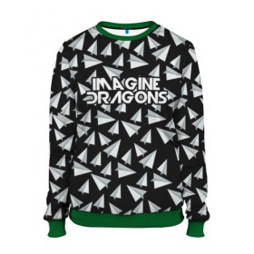 Женский свитшот 3D с принтом IMAGINE DRAGONS в городе Новоалтайск, 100% полиэстер с мягким внутренним слоем | круглый вырез горловины, мягкая резинка на манжетах и поясе, свободная посадка по фигуре | imagine dragons | бумажный самолетик | драгонс | самолетик