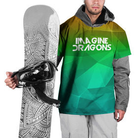 Накидка на куртку 3D с принтом IMAGINE DRAGONS в городе Новоалтайск, 100% полиэстер |  | геометрия | градиент | драгонс | треугольники