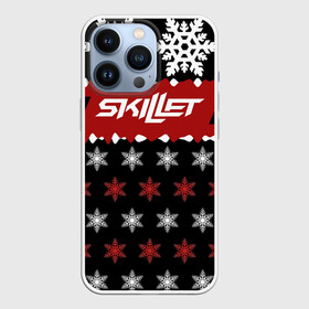 Чехол для iPhone 13 Pro с принтом Праздничный Skillet в городе Новоалтайск,  |  | skilet | skillet | альтернативный | гранж | группа | джен леджер | джон купер | знак | индастриал | кори купер | красный | метал | надпись | новогодний | новый год | ню | пост | праздник | рождество | рок