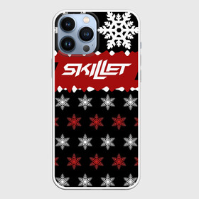 Чехол для iPhone 13 Pro Max с принтом Праздничный Skillet в городе Новоалтайск,  |  | Тематика изображения на принте: skilet | skillet | альтернативный | гранж | группа | джен леджер | джон купер | знак | индастриал | кори купер | красный | метал | надпись | новогодний | новый год | ню | пост | праздник | рождество | рок