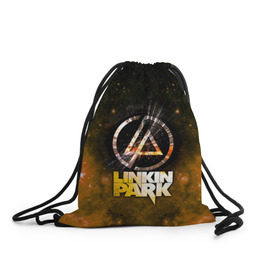 Рюкзак-мешок 3D с принтом Linkin Park космос в городе Новоалтайск, 100% полиэстер | плотность ткани — 200 г/м2, размер — 35 х 45 см; лямки — толстые шнурки, застежка на шнуровке, без карманов и подкладки | Тематика изображения на принте: bennington | chester | linkin park | альтернативный | беннингтон | группа | ленкин | линкин | майк | метал | музыкант | ню | нюметал | парк | певец | рок | рэп | честер | электроник