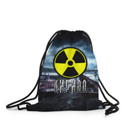 Рюкзак-мешок 3D с принтом S.T.A.L.K.E.R. - К.И.Р.И.Л.Л. в городе Новоалтайск, 100% полиэстер | плотность ткани — 200 г/м2, размер — 35 х 45 см; лямки — толстые шнурки, застежка на шнуровке, без карманов и подкладки | stalker | буквы | волки | грузовик | знак | игра | имя | кирилл | кирюха | кирюша | киря | ммо | мрак | надпись | опасность | припять | птицы | радиация | рпг | сталкер | чернобыль | шутер