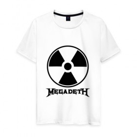 Мужская футболка хлопок с принтом Megadeth в городе Новоалтайск, 100% хлопок | прямой крой, круглый вырез горловины, длина до линии бедер, слегка спущенное плечо. | megadet | megadeth | группа | дирк вербурен | дэвид эллефсон | дэйв мастейн | кико лоурейро | мегадет | мегадетх | метал | рок | трэш | трэшметал | тяжелый | хард | хардрок | хеви | хевиметал