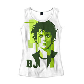 Женская майка 3D с принтом Green day Armstrong Billy Joe в городе Новоалтайск, 100% полиэстер | круглая горловина, прямой силуэт, длина до линии бедра | actor | american | armstrong | band | billy joe | green day | musician | producer | punk | rock | songwriter | vocalist | автор песен | актер вокалист | американский | армстронг | билли джо | группа | зеленый день | музыкант | панк | продюсер | рок