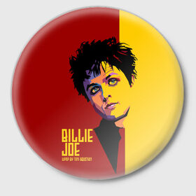 Значок с принтом Green day Armstrong Billy Joe в городе Новоалтайск,  металл | круглая форма, металлическая застежка в виде булавки | actor | american | armstrong | band | billy joe | green day | musician | producer | punk | rock | songwriter | vocalist | автор песен | актер вокалист | американский | армстронг | билли джо | группа | зеленый день | музыкант | панк | продюсер | рок