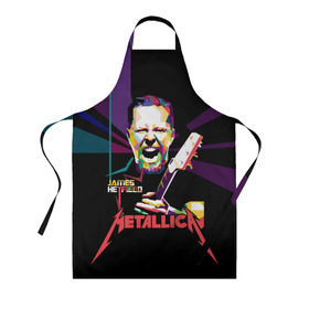 Фартук 3D с принтом Metallica James Alan Hatfield в городе Новоалтайск, 100% полиэстер | общий размер — 65 х 85 см, ширина нагрудника — 26 см, горловина — 53 см, длина завязок — 54 см, общий обхват в поясе — 173 см. Принт на завязках и на горловине наносится с двух сторон, на основной части фартука — только с внешней стороны | alan | american | band | hard | hatfield | james | metal | metallica | rock | thrash | алан | американская | джеймс | метал группа | трэш метал | хард рок | хэтфилд
