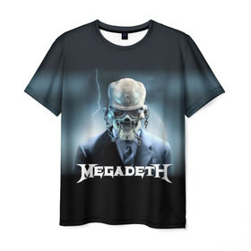 Мужская футболка 3D с принтом Megadeth в городе Новоалтайск, 100% полиэфир | прямой крой, круглый вырез горловины, длина до линии бедер | megadeth |   megadet | группа | дирк вербурен | дэвид эллефсон | дэйв мастейн | кико лоурейро | мегадет | мегадетх | метал | рок | трэш | трэшметал | тяжелый | хард | хардрок | хеви | хевиметал