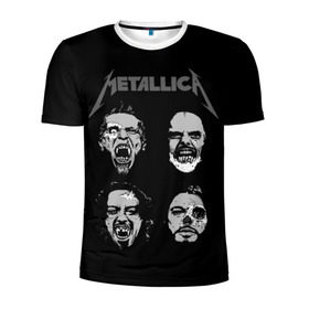 Мужская футболка 3D спортивная с принтом Metallica в городе Новоалтайск, 100% полиэстер с улучшенными характеристиками | приталенный силуэт, круглая горловина, широкие плечи, сужается к линии бедра | american | band | cliff burton | dave mustaine | hard | james hatfield | jason newsted | kirk hammett | lars ulrich | metal | metallica | robert trujillo | rock | ron mcgowney | thrash | американская | джеймс хэтфилд | ларс ул | метал группа | трэш метал 