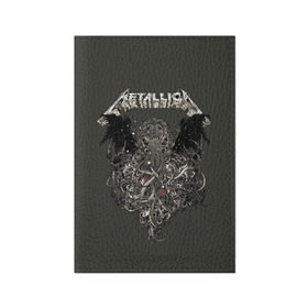 Обложка для паспорта матовая кожа с принтом Metallica в городе Новоалтайск, натуральная матовая кожа | размер 19,3 х 13,7 см; прозрачные пластиковые крепления | american | band | cliff burton | dave mustaine | hard | james hatfield | jason newsted | kirk hammett | lars ulrich | metal | metallica | robert trujillo | rock | ron mcgowney | thrash | американская | джеймс хэтфилд | ларс ул | метал группа | трэш метал 