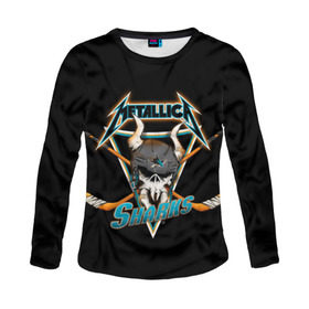 Женский лонгслив 3D с принтом Metallica в городе Новоалтайск, 100% полиэстер | длинные рукава, круглый вырез горловины, полуприлегающий силуэт | american | band | cliff burton | dave mustaine | hard | james hatfield | jason newsted | kirk hammett | lars ulrich | metal | metallica | robert trujillo | rock | ron mcgowney | thrash | американская | джеймс хэтфилд | ларс ул | метал группа | трэш метал 