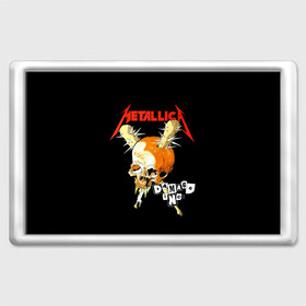 Магнит 45*70 с принтом Metallica в городе Новоалтайск, Пластик | Размер: 78*52 мм; Размер печати: 70*45 | american | band | cliff burton | dave mustaine | hard | james hatfield | jason newsted | kirk hammett | lars ulrich | metal | metallica | robert trujillo | rock | ron mcgowney | thrash | американская | джеймс хэтфилд | ларс ул | метал группа | трэш метал 