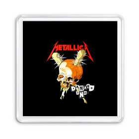 Магнит 55*55 с принтом Metallica в городе Новоалтайск, Пластик | Размер: 65*65 мм; Размер печати: 55*55 мм | american | band | cliff burton | dave mustaine | hard | james hatfield | jason newsted | kirk hammett | lars ulrich | metal | metallica | robert trujillo | rock | ron mcgowney | thrash | американская | джеймс хэтфилд | ларс ул | метал группа | трэш метал 