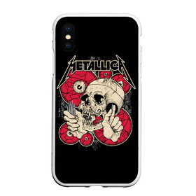 Чехол для iPhone XS Max матовый с принтом Metallica в городе Новоалтайск, Силикон | Область печати: задняя сторона чехла, без боковых панелей | american | band | cliff burton | dave mustaine | hard | james hatfield | jason newsted | kirk hammett | lars ulrich | metal | metallica | robert trujillo | rock | ron mcgowney | thrash | американская | джеймс хэтфилд | ларс ул | метал группа | трэш метал 