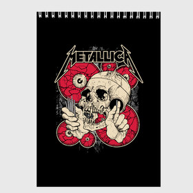 Скетчбук с принтом Metallica в городе Новоалтайск, 100% бумага
 | 48 листов, плотность листов — 100 г/м2, плотность картонной обложки — 250 г/м2. Листы скреплены сверху удобной пружинной спиралью | american | band | cliff burton | dave mustaine | hard | james hatfield | jason newsted | kirk hammett | lars ulrich | metal | metallica | robert trujillo | rock | ron mcgowney | thrash | американская | джеймс хэтфилд | ларс ул | метал группа | трэш метал 