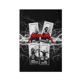 Обложка для паспорта матовая кожа с принтом Metallica в городе Новоалтайск, натуральная матовая кожа | размер 19,3 х 13,7 см; прозрачные пластиковые крепления | cliff burton | dave mustaine | james hatfield | jason newsted | kirk hammett | lars ulrich | metallica | robert trujillo | rock | ron mcgowney | thrash | дж | джеймс хэтфилд | кирк хэмметт | клифф бёртон | ларс ульрих | метал группа | роберт трухильо | тр