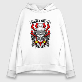 Женское худи Oversize хлопок с принтом Megadeth в городе Новоалтайск, френч-терри — 70% хлопок, 30% полиэстер. Мягкий теплый начес внутри —100% хлопок | боковые карманы, эластичные манжеты и нижняя кромка, капюшон на магнитной кнопке | megadet | megadeth | группа | дирк вербурен | дэвид эллефсон | дэйв мастейн | кико лоурейро | мегадет | мегадетх | метал | рок | трэш | трэшметал | тяжелый | хард | хардрок | хеви | хевиметал