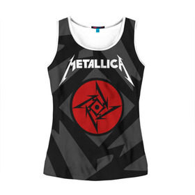 Женская майка 3D с принтом Metallica в городе Новоалтайск, 100% полиэстер | круглая горловина, прямой силуэт, длина до линии бедра | american | band | cliff burton | dave mustaine | hard | james hatfield | jason newsted | kirk hammett | lars ulrich | metal | metallica | robert trujillo | rock | ron mcgowney | thrash | американская | джеймс хэтфилд | ларс ул | метал группа | трэш метал 